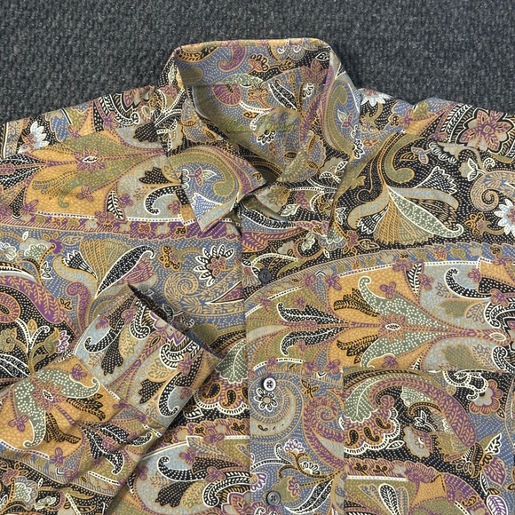 Alan Flasser Other - Alan Flasser Paisley Shirt Men Large Multicolor Long Sleeve Cotton Button Up